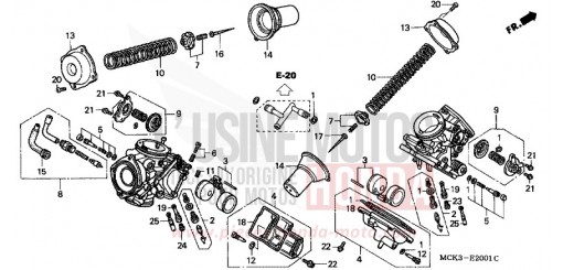 VERGASER (EINZELTEILE) VT1100C2Y de 2000